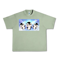 Oil Green cute penguin Urban Heavy Tee - TumblerDesignByShophia