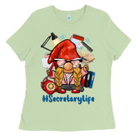 Matcha secretary life gnome Ladies Tee - BarkalooDesign