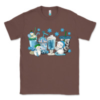 Chestnut winter snowman coffee cups Classic Tee - texasbilliewilder