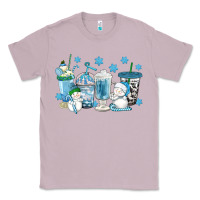 Lilac winter snowman coffee cups Classic Tee - texasbilliewilder