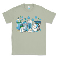 Matcha winter snowman coffee cups Classic Tee - texasbilliewilder
