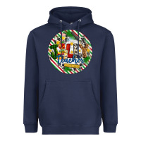 Navy Christmas Jolly Teacher Heavyweight Hoodie - Artiststas