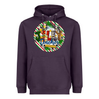 Plum Christmas Jolly Teacher Heavyweight Hoodie - Artiststas