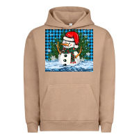 Pigment Burro snowy christmas snowman Urban Hoodie - BarkalooDesign