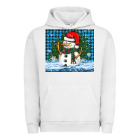 Pigment Lunar Rock snowy christmas snowman Urban Hoodie - BarkalooDesign