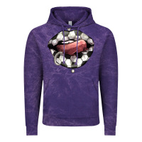 Cloud Purple Soccer lips Vintage Hoodie - HowdyJamesFarm