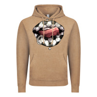 Vintage Coffee Soccer lips Vintage Hoodie - HowdyJamesFarm