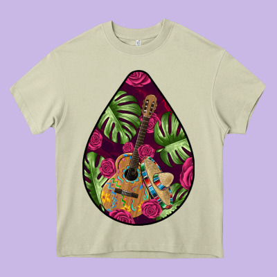 Hispanic Heritage Heavy Core Tee Designed By Bundleandbundleshop