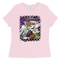 Bubblegum Pink halloween vibes Ladies Tee - BarkalooDesign