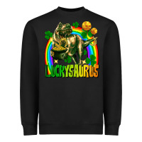 Black luckysaurus Heavyweight Sweatshirt - FaDigitalArtStudio