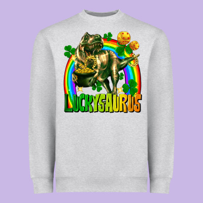 Luckysaurus Heavyweight Sweatshirt Designed By Fadigitalartstudio