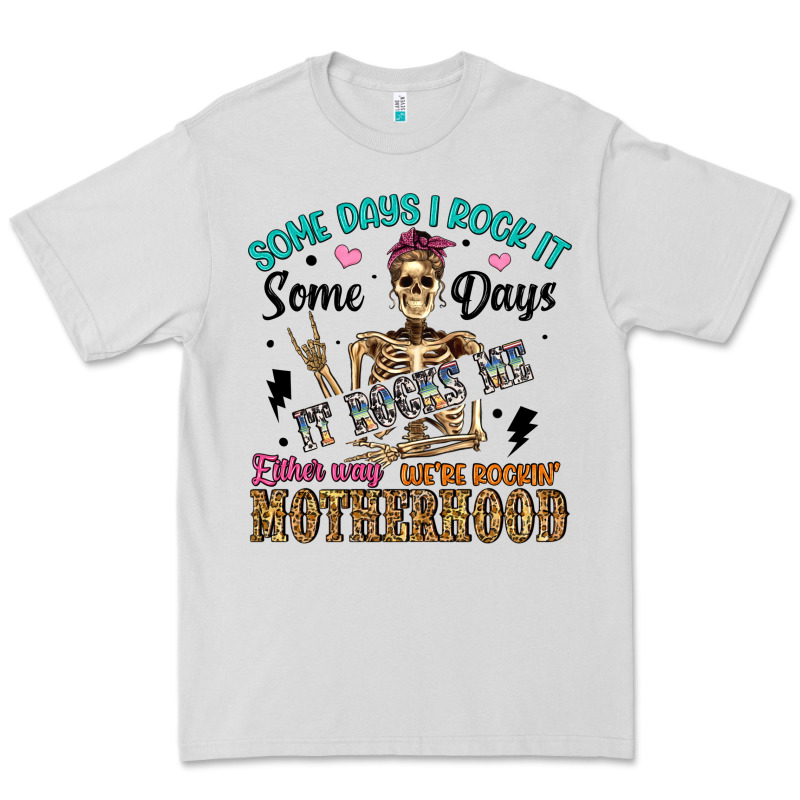 Some Days I Rock It Some Days It Rocks Me Either W Premium Tee by Artiststas | Teevron