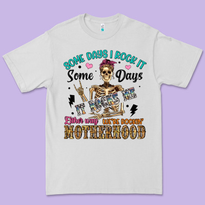 Some Days I Rock It Some Days It Rocks Me Either W Premium Tee Designed By Artiststas
