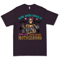 Plum some days i rock it some days it rocks me either w Premium Tee - Artiststas