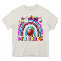Cream 5 th grade Heavy Core Tee - BundleAndBundleShop