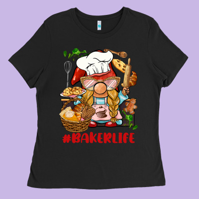 Baker Life Gnome Ladies Tee Designed By Barkaloodesign