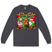 Smoke christmas snowman polar bear reindeer Long Sleeve Tee - CowGirlArtShop