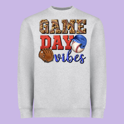 Game Day Vibes Heavyweight Sweatshirt Designed By Bundleandbundleshop