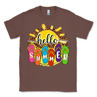 Chestnut hello summer with flip flops Classic Tee - NancyCooperArtShop