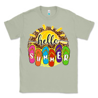 Matcha hello summer with flip flops Classic Tee - NancyCooperArtShop