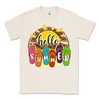 Natural hello summer with flip flops Classic Tee - NancyCooperArtShop
