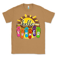 Toasted Coconut hello summer with flip flops Classic Tee - NancyCooperArtShop
