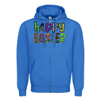 True Royal Happy Easter Zipper Hoodie - CowhideDigitalArt