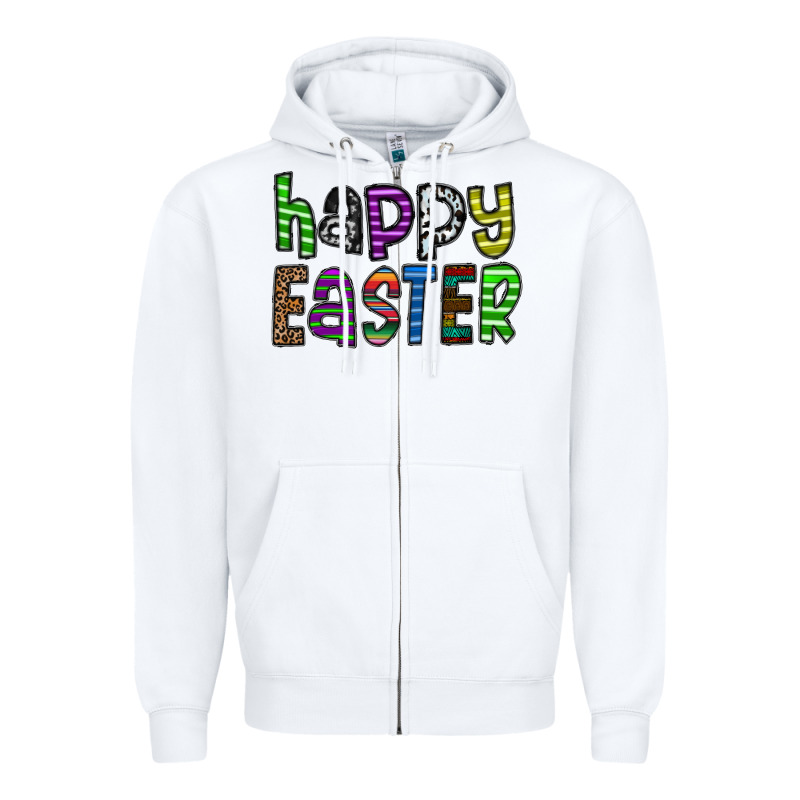 Happy Easter Zipper Hoodie by CowhideDigitalArt | Teevron