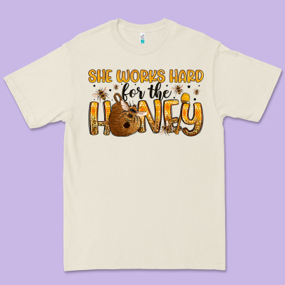 She Works Hard For The Honey Premium Tee Designed By Artiststas