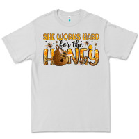 Dove Grey she works hard for the honey Premium Tee - Artiststas