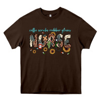 Chocolate Brown nurse coffee scrubs rubber gloves Heavy Core Tee - JahusDesignShop