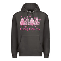 Smoke Merry Christmas Trees Premium Hoodie - FaDigitalArtStudio