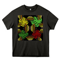 Asphalt african and leaf seamless pattern Heavy Core Tee - BundleAndBundleShop