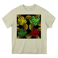 Mossy african and leaf seamless pattern Heavy Core Tee - BundleAndBundleShop