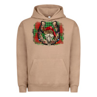 Pigment Burro christmas horseshoe bull skull Urban Hoodie - BarkalooDesign