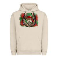 Pigment French Oak christmas horseshoe bull skull Urban Hoodie - BarkalooDesign