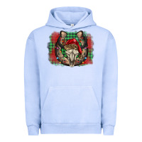 Pigment Grape Ice christmas horseshoe bull skull Urban Hoodie - BarkalooDesign
