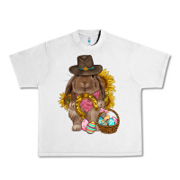 Lunar Rock Western Rabbit with sunflowers Easter Day Urban Heavy Tee - HowdyJamesFarm