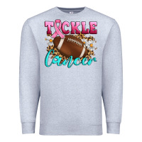 Heather Grey Tackle Cancer Premium Sweatshirt - Artiststas