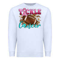 White Tackle Cancer Premium Sweatshirt - Artiststas