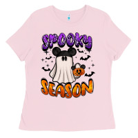 Bubblegum Pink spooky season Ladies Tee - BarkalooDesign