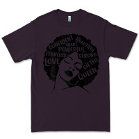 Plum Womens Strong Black Woman Afro Message Premium Tee - lanVoArt