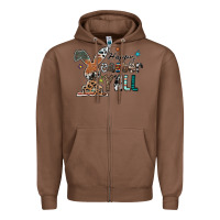 Chestnut Happy Easter Y'all Zipper Hoodie - CowhideDigitalArt