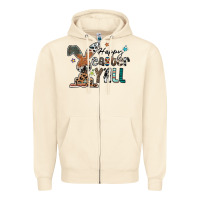 Happy Easter Y'all Zipper Hoodie | Teevron
