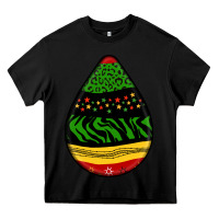 Black teardrop african pattern Heavy Core Tee - BundleAndBundleShop