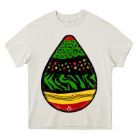 Cream teardrop african pattern Heavy Core Tee - BundleAndBundleShop