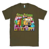 Army Green stay trippy little hippy Classic Tee - NancyCooperArtShop