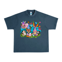 Midnight Navy Easter gnomies with truck Easter Day Urban Heavy Tee - HowdyJamesFarm