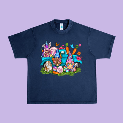 Easter Gnomies With Truck Easter Day Urban Heavy Tee Designed By Howdyjamesfarm