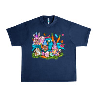 Navy Easter gnomies with truck Easter Day Urban Heavy Tee - HowdyJamesFarm